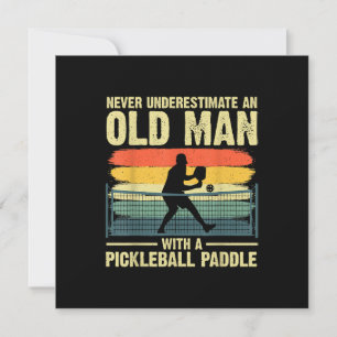 Cooles Pickleball-Design für Männer Opa Pickleball Dankeskarte