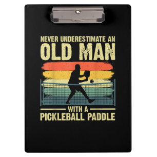 Cooles Pickleball-Design für Männer Opa Pickleball Klemmbrett