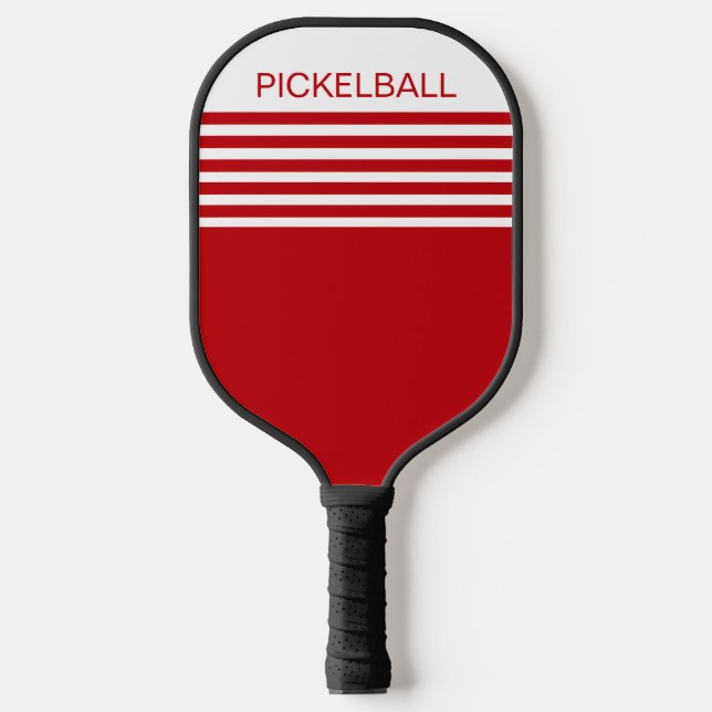 Cooles Pickleball-Paddel mit roter Geometrie Pickleball Schläger (Vorderseite)