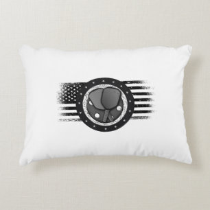 Cooles Pickleball Sport USA Grunge Flag - Pickleba Dekokissen