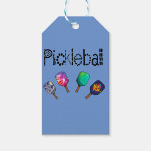 Cooles Pickleball und Paddles Sportart Geschenkanhänger