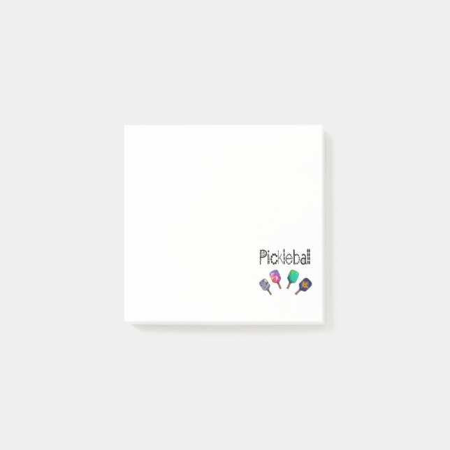 Cooles Pickleball und Paddles Sportart Post-it Klebezettel (Vorderseite)