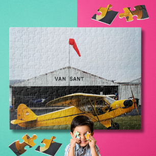 Cooles Pilot-Flugzeug-Foto-Familiennacht-Benutzerd Puzzle