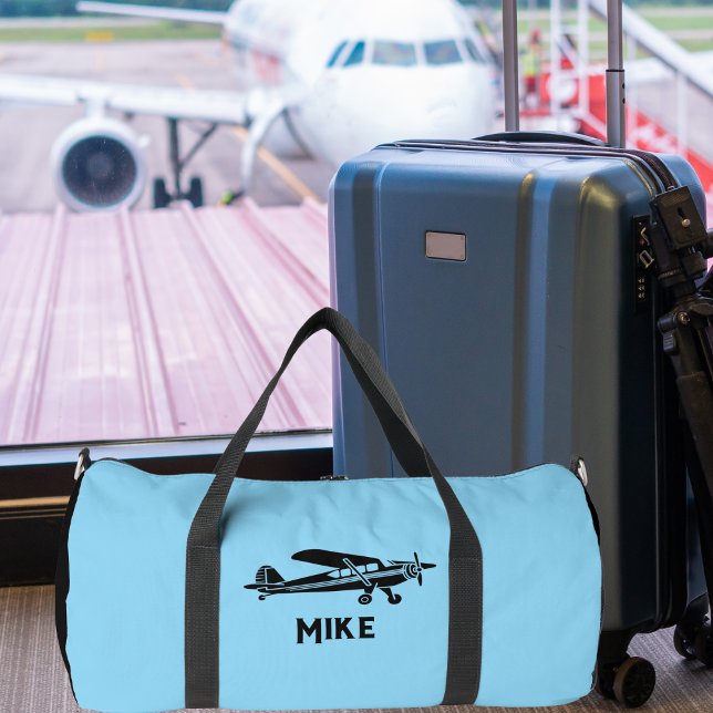 Cooles Piper Cub Flugzeug, einfache blaue Luftfahr Duffle Bag (Von Creator hochgeladen)