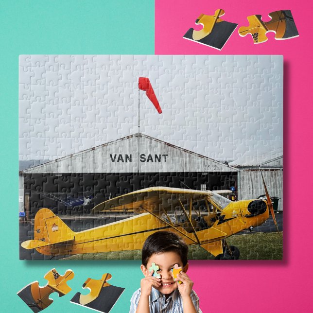 Cooles Piper Cube Airplane Foto Family Night Custo Puzzle (Von Creator hochgeladen)