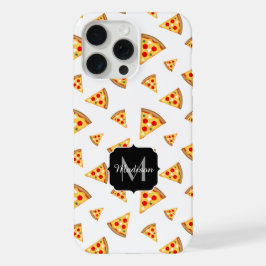 Cooles Pizzaschnittmuster für Monogramm iPhone 15 Pro Max Hülle