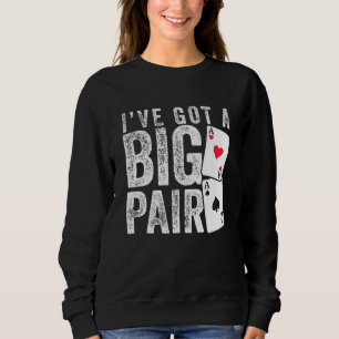 Cooles Poker-Spieler-Design für Männer Frauen Casi Sweatshirt