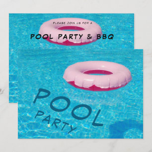 Cooles Pool-Party Einladung