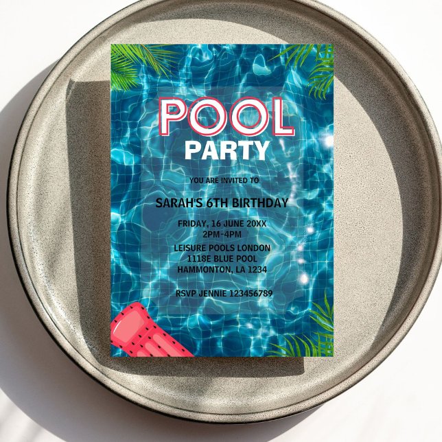 Cooles Pool-Party | Einladung zum Geburtstag (Von Creator hochgeladen)