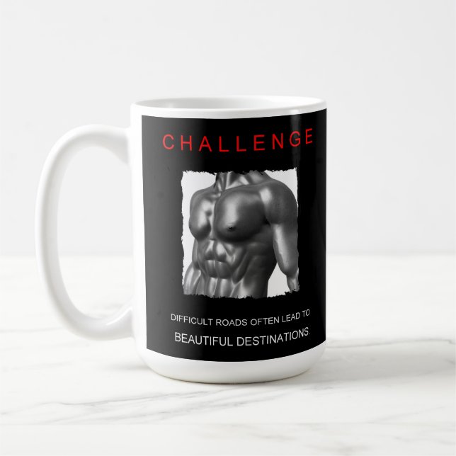 Cooles positives Motivations-Body-Transformation-Z Kaffeetasse (Links)