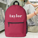 Cooles Preppy Pink Moderne Minimalistische, trendi Bedruckter Rucksack<br><div class="desc">Mit dem Coolen Preppy Pink Modern Minimalistisch Trendy Personalisiert Printed Rucksack, einem vielseitigen und stilvollen Accessoire, das für verschiedene Zwecke konzipiert wurde, präsentieren wir Ihnen das neue, moderne und moderne Design. Dieser Rucksack ist eine ideale Lösung für den Schulbedarf und bietet eine personalisierte Touch für Schüler und Lehrer. Die Möglichkeit,...</div>