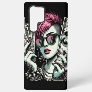 Cooles Punk-Mädchen in der Stadt Samsung Galaxy Hülle