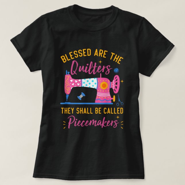 Cooles Quilting Design für Frauen Großmutter Quilt T-Shirt (Design vorne)