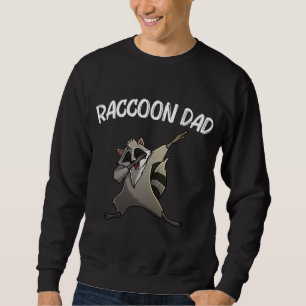 Cooles Raccoon für Vater Papa-Abfall Panda Tierart Sweatshirt