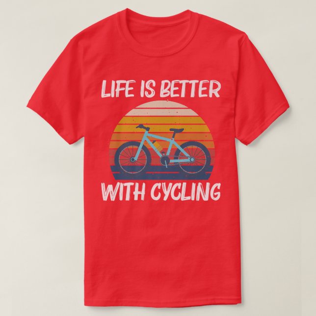 Cooles Raddesign für Damen und Herren - Fahrrad C T-Shirt (Design vorne)