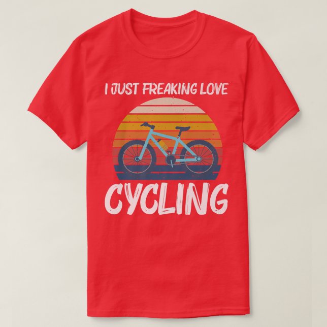 Cooles Raddesign für Damen und Herren - Fahrrad C T-Shirt (Design vorne)