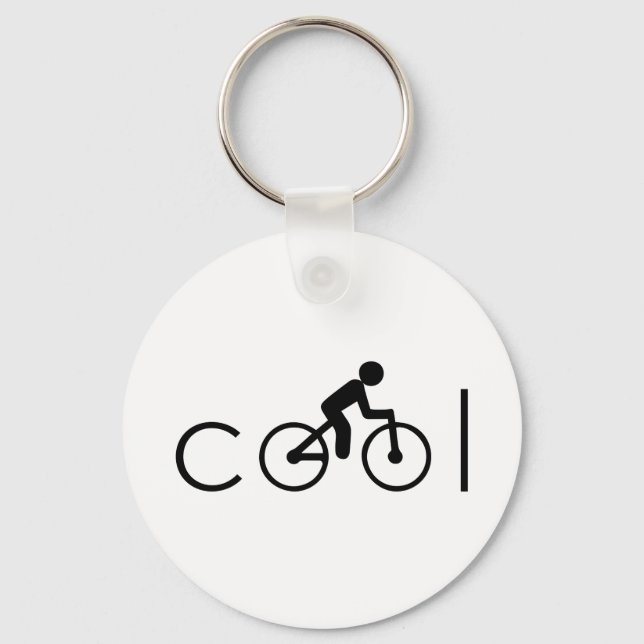 Cooles Radfahren Schlüsselanhänger (Vorderseite)