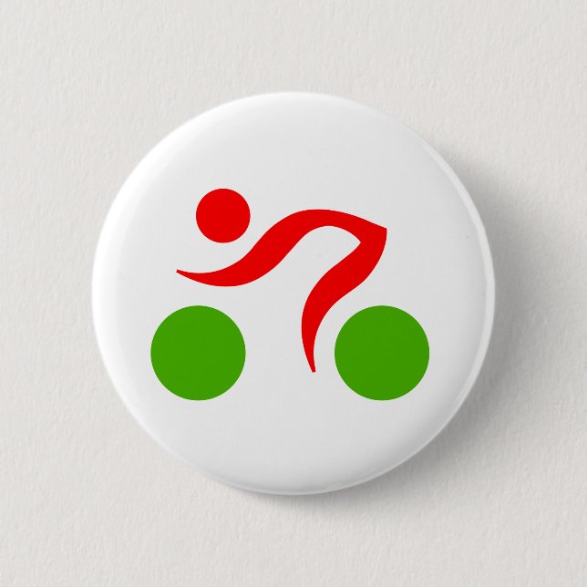 Cooles Radzeichen Button (Vorderseite)