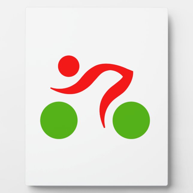 Cooles Radzeichen Fotoplatte (Vorderseite)