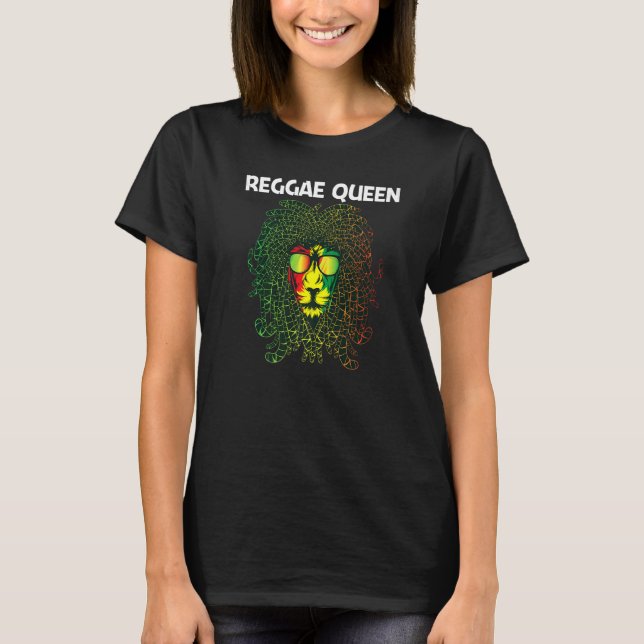 Cooles Reggae für Mama jamaikanische Musik Genre T-Shirt (Vorderseite)