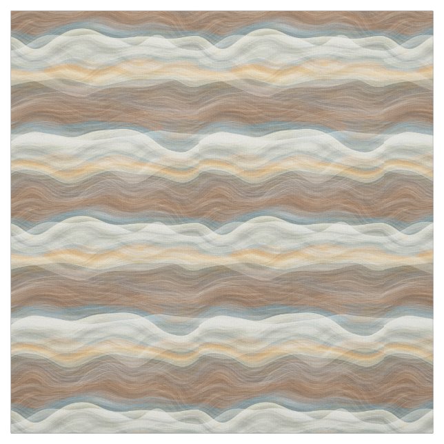 Cooles Retro-Abstraktes Artistisches Wave-Muster Stoff (Muster)