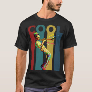 Cooles Retro-Design mit einem Jazz-Trompeter T-Shirt