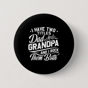 Cooles Retro-Geschenk für neue Großväter Button