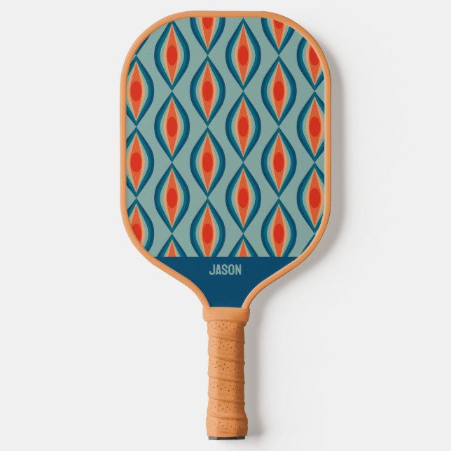 Cooles Retro-Muster-Pickleball-Paddel Pickleball Schläger (Vorderseite)
