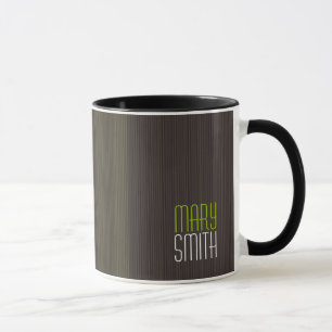 Cooles Retro Name-Grün Tasse