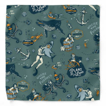Cooles Retro Nautical Themed New England-Muster