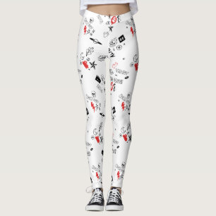 Cooles Retro Punk Rock Muster Leggings
