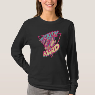 Cooles Retro-Skateboard mit Gesamtplatine Gedreht T-Shirt