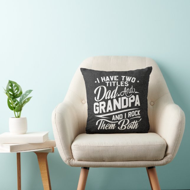 Cooles Retro-Style-Geschenk für neue Grandpas Kissen (Stuhl )