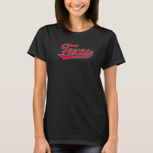 Cooles Retro Texas 1970er Wordmark Script T-Shirt