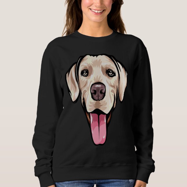 Cooles Rhodesian Ridgeback-Gesicht Sweatshirt (Vorderseite)