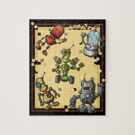 Cooles Roboter-Puzzlespiel Puzzle
