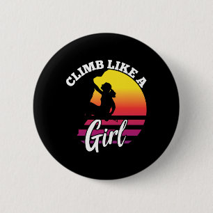 Cooles Rock Climbing Design Für Frauen Mädchen Kid Button