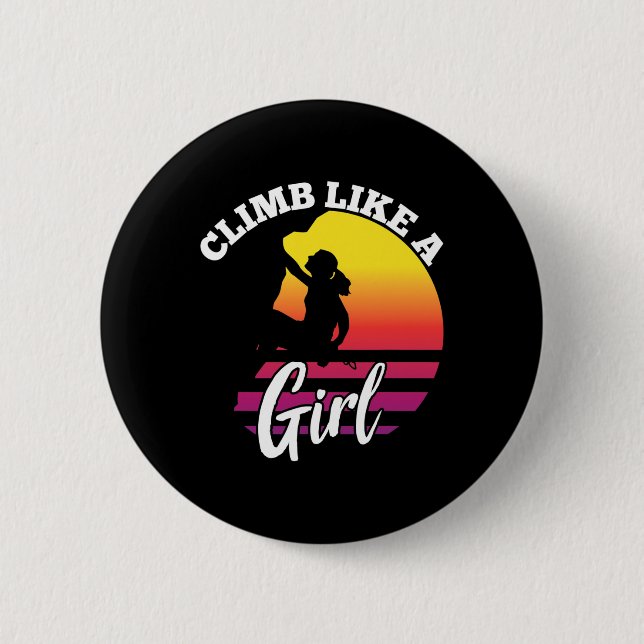 Cooles Rock Climbing Design Für Frauen Mädchen Kid Button (Vorderseite)