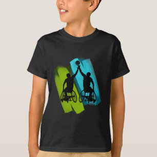 Cooles Rollstuhl Skelett Spiel T-Shirt
