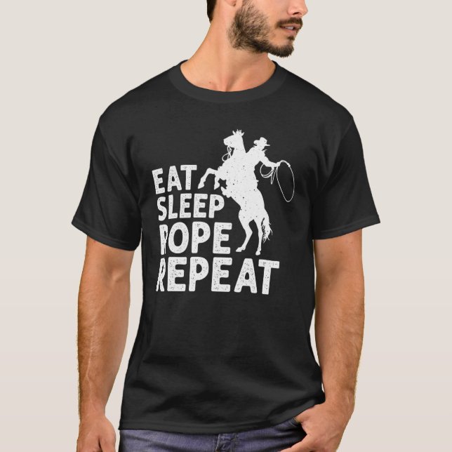 Cooles Roping für Damen Bull Rider Cowboy Zugang T-Shirt (Vorderseite)
