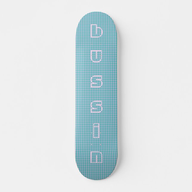 Cooles rosa Bussin Skateboard für Anfänger (Vorne)
