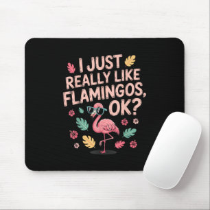 Cooles rosa Flamingo Liebhaber-Geschenk für Männer Mousepad