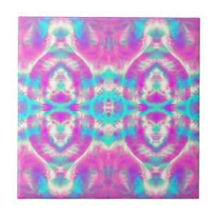 COOLES rosa und blaues Muster Fliese