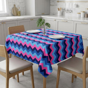 Cooles, rosa Zickzack Muster Kleine Tablette Tischdecke
