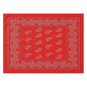 Cooles rotes Paisley Tischdecke