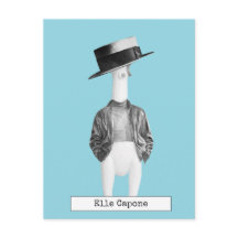 Cooles Rubber Hühnchen Postkarte