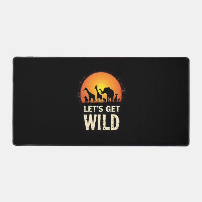 Cooles Safari-Design für Männer Frauen Kinder Safa Schreibtischunterlage (Vorderseite)