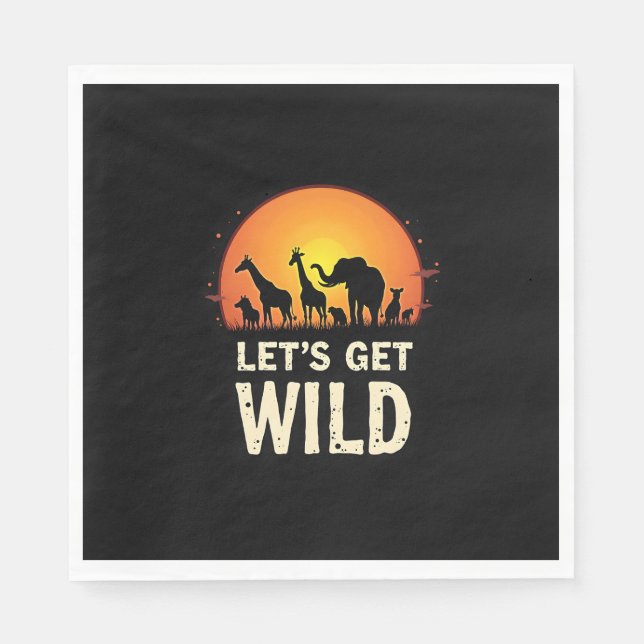 Cooles Safari-Design für Männer Frauen Kinder Safa Serviette (Vorderseite)