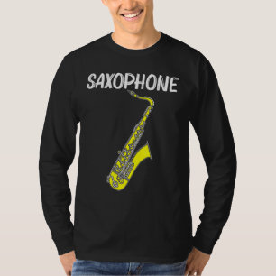 Cooles Saxophon für Herren - Jazzspieler T-Shirt