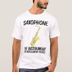 Cooles Saxophon für Herren - Jazzspieler T-Shirt